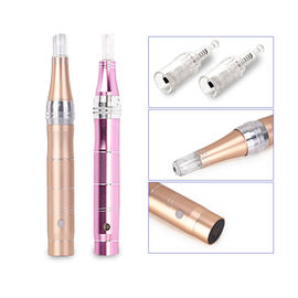 3 Color Derma Pen Máy điện 5 giai đoạn sạc Micro Needle Beauty Instrument