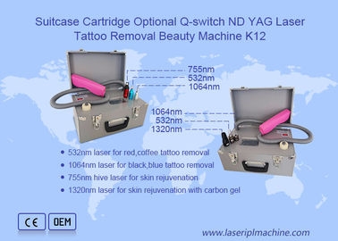 10ns 1064nm 5Hz Q Switch Laser Suitcase Cartridge Thiết bị loại bỏ hình xăm