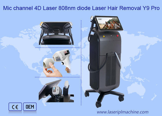 Kênh micro 4D 1600w 808 Diode Laser Hair Removal Machine Y9 Pro