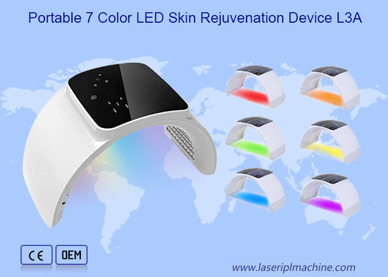Máy trị liệu quang tử LED 7 màu ABS 30W có thể tháo rời cho chăm sóc da