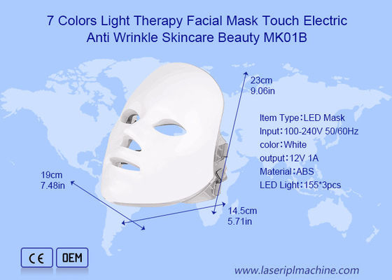 7 màu Pdt Led Light Therapy Mặt nạ chống nếp nhăn