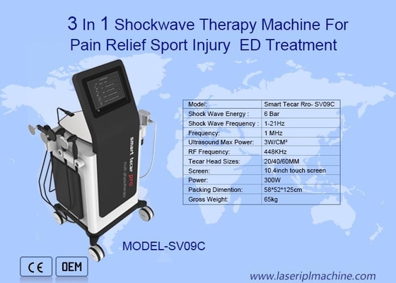 Máy trị liệu sóng xung kích ngoài cơ thể 3 trong 1 ODM cho Ed