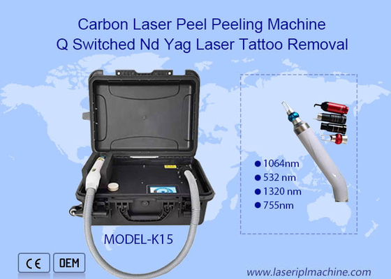 532nm 1064nm 1320nm Q Switch Nd Yag Máy loại bỏ hình xăm laser Ruby Mini Sapphire