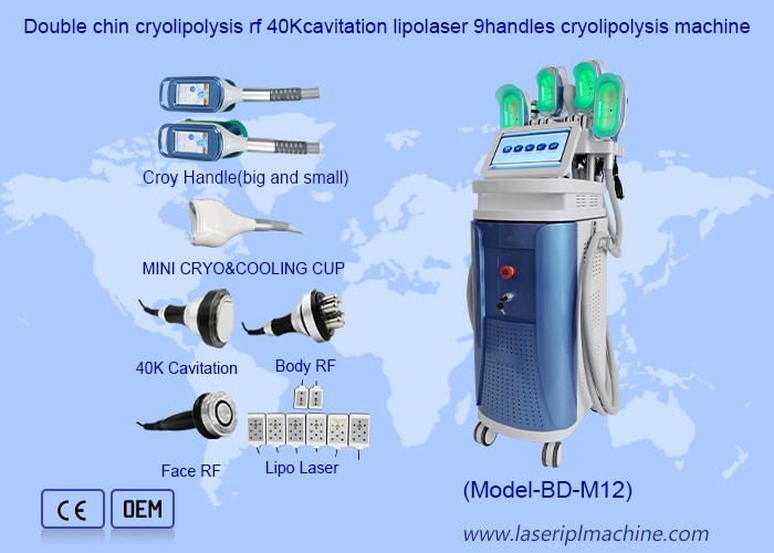 40K Cavitation RF Lipo 360 Cryo Cool Body Sculpting Fat Freezing Máy giảm cân
