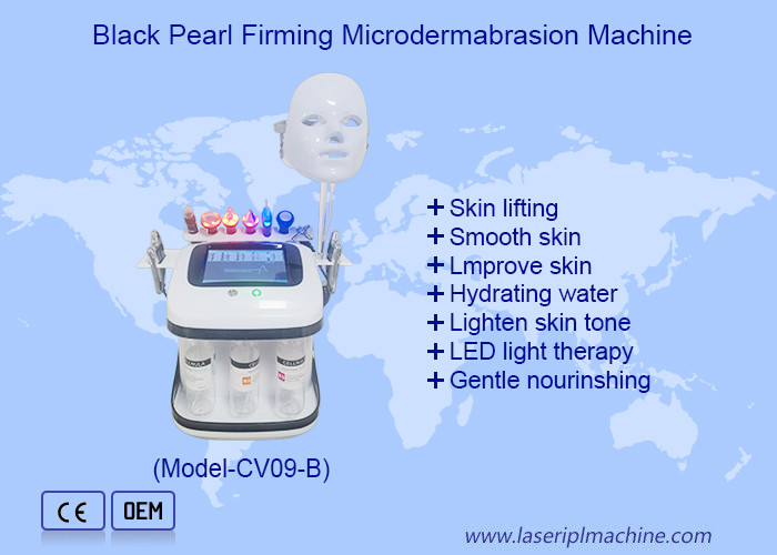 Black Pearl Aqua Peel RF siêu âm Oxy Bubble Hydro Microdermabrasion Machine để làm sạch sâu