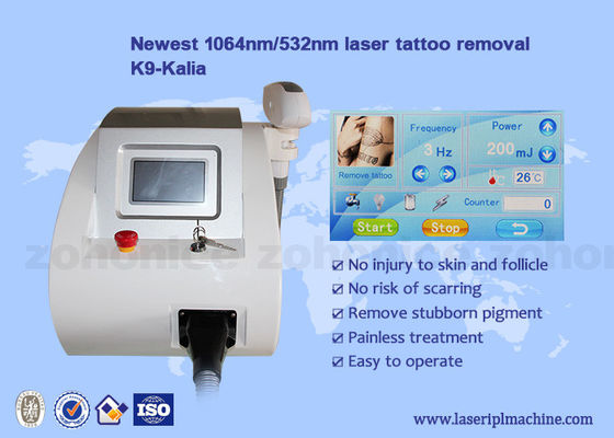 Giá tốt. Portable Mini nd yag Laser 1064nm / 532nm Wavelength Tattoo Removal Machine trực tuyến