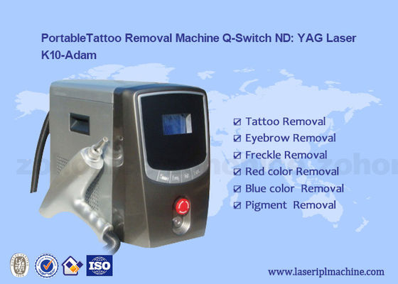 Portalbe Q Switch Nd Yag Laser Xóa hình xăm Xóa lông mày Máy cho màu sắc tuổi