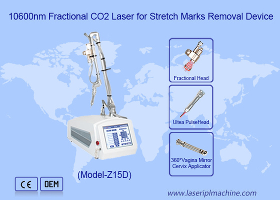 3 trong 1 ống RF Chiếc thiết bị laser CO2 phân đoạn để loại bỏ sẹo mụn