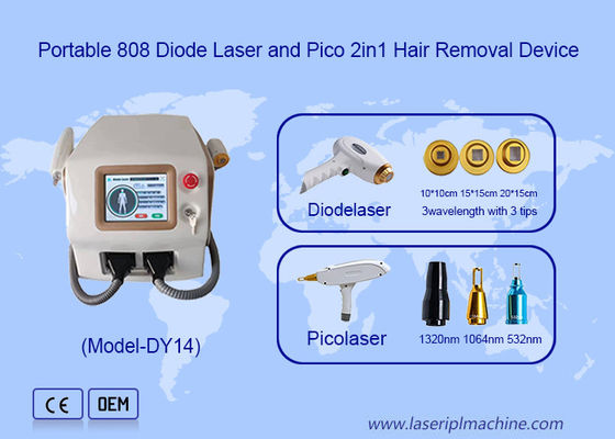 Giá tốt. 2 trong 1 Máy loại bỏ tóc bằng laser Pico Diode và Máy loại bỏ hình xăm bằng laser Picosecond trực tuyến
