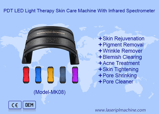Máy chăm sóc da trị liệu ánh sáng LED PDT di động với quang phổ hồng ngoại