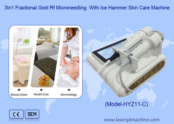 Máy chăm sóc da RF Hifu 2 trong 1 chống lão hóa với búa lạnh làm săn chắc da