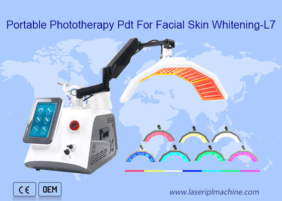 Máy trị liệu ánh sáng đèn Led Pdt di động để làm trắng da mặt